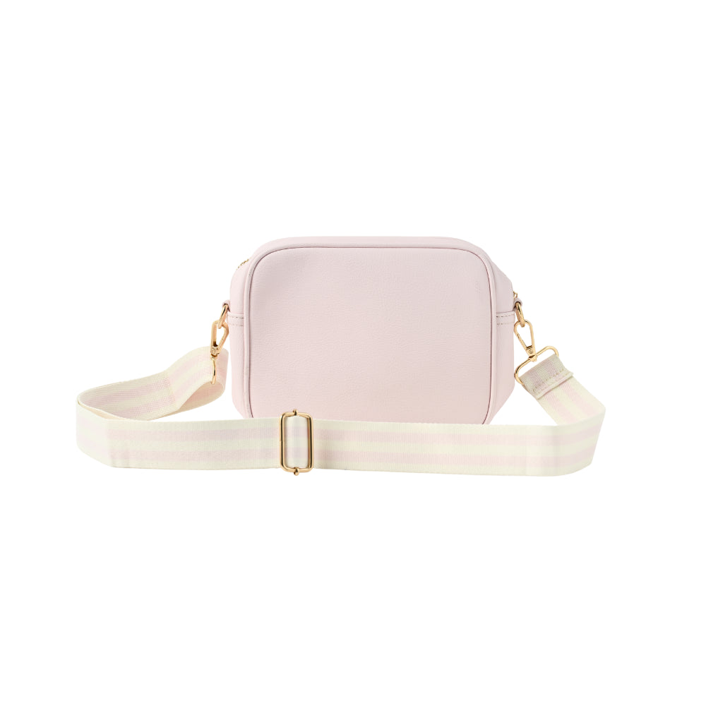 Belle Collection Textured Strap Side Bag - SWEET PINK